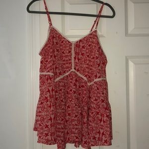 chili ration floral tank top- loose fit